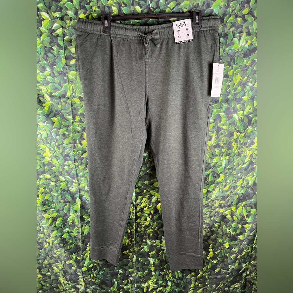 Mister New York Size:XXL Mens French Terry Jogger  Pant Charcoal 60% Cotton